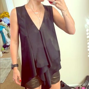 Breezy  chic black top